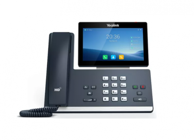 Телефон SIP-T58W, цветной сенсорный экран, Android, WiFi, Bluetooth, GigE, без CAM50, без БП