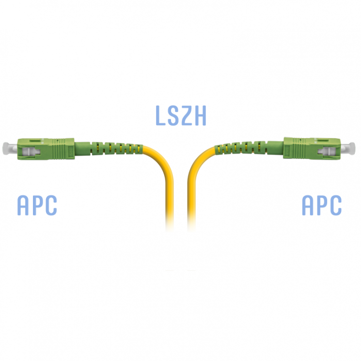 Патчкорд оптический SC/APC SM 30 метров