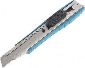 78897, Нож 160 мм, метал.корпус, выдв. сегм. лезвие 18 мм (SK-5), метал. напр-щая, клипса для ремня