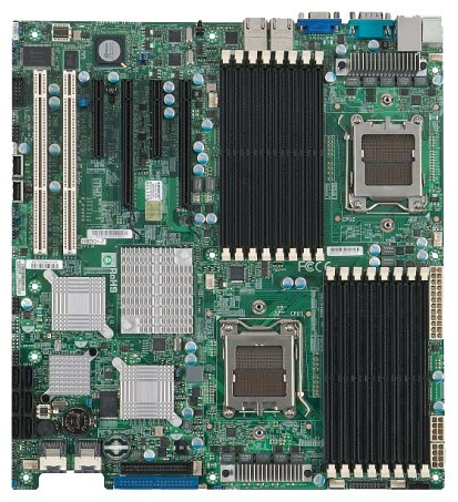 Материнская плата SuperMicro H8DI3+-F SR5690 2xS1207 (Socket F), 16xDDR2(533 - 800Mhz)ECC, 6xSATA2(RAID: 0, 1, 10), 2xPCI-E x16, 2xPCI-E x8, 2xPCI-X, Video, 2xGbLAN, EATX-H8DI3+-F(NEW)