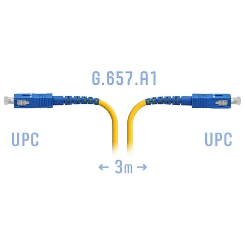 Патчкорд оптический SC/UPC SM G.657.A1 3 метра
