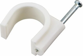 07-4008-20, Крепеж кабеля круглый 8 мм, белый (упак. 20 шт)