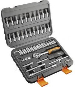 08-660, Головки сменные 46 шт., 1/4" CrV