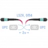Патчкорд оптический MPO/UPC FF MM (50/125 OM4), 8 волокон, 2 метра (Cross)