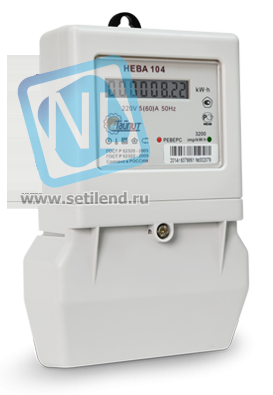 Счетчик "НЕВА" 104 1S0 5(60) однофазный, однотарифный