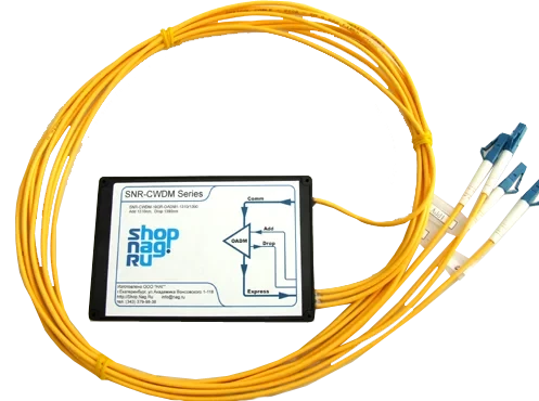 Модуль Add/Drop SNR-DWDM-OADM1-1548.51/1529.55 для одноволоконных DWDM сетей