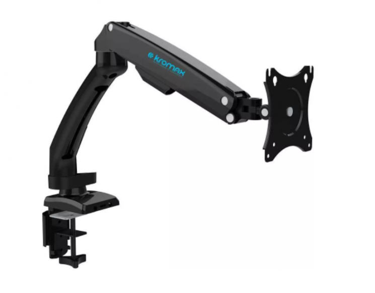Кронштейн для мониторов ЖК Kromax OFFICE-8 черный 15"-32" макс.8кг настольный поворот и наклон верт.