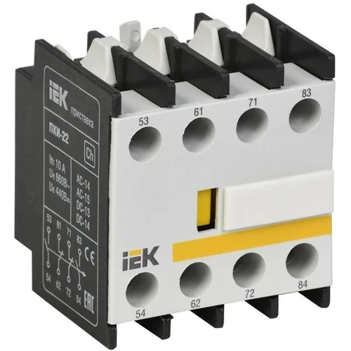 Приставка контактная ПКИ-22 доп. контакты 2з+2р IEK KPK10-22