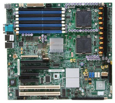 Материнская плата Intel D44771-804 i5000P Dual s771 8FBD 6SATAII U100 2PCI-E16x 2PCI-E8x 2PCI-X SVGA 2xGbLAN E-ATX 1333Mhz-D44771-804(NEW)