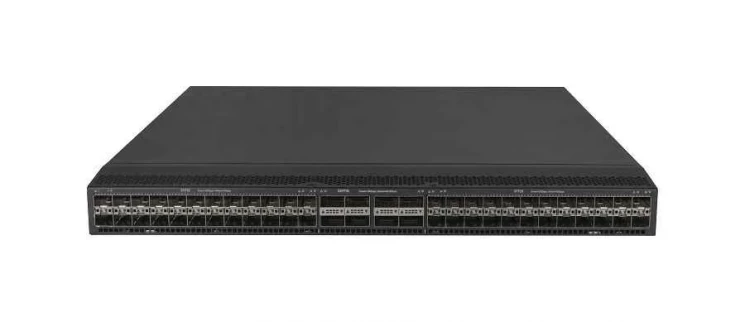КОММУТАТОР S6850-56HF L3 Ethernet Switch c 48 SFP28 портами and 8 QSFP28 портами, с 2 модулями питания AC, 5 блоками вентиляторов. Выдув назад.