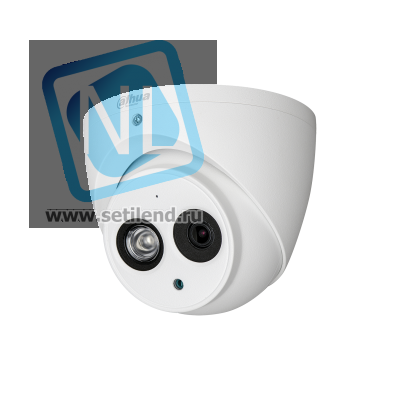 Мультиформатная купольная мини камера Dahua DH-HAC-HDW1220EMP-A-0360B-S3 2Мп, 1080p до 25к/с, 3.6мм, ИК до 50м, 12В, IP67