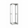 Напольный шкаф серии Lite 19", 24U, стеклянная дверь, Ш600хВ1167хГ600мм, в разобранном виде, серый