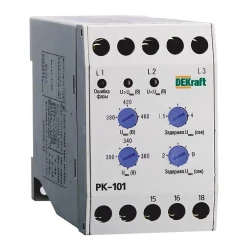 Реле контроля фаз РК-101 380В тип 01 DEKraft 23300DEK