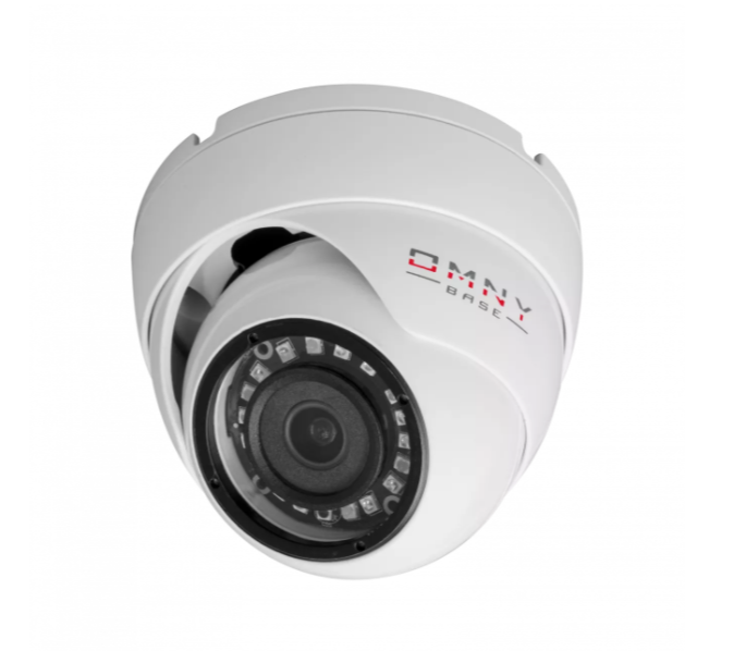IP камера OMNY BASE miniDome5E-U v2 миникупольная 5Мп (2592x1944) 15к/с, 2.8мм, F1.8, 802.3af A/B, 12±1В DC, ИК до 25м, встр. микр, DWDR, USB2.0