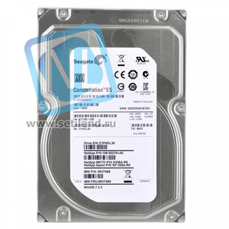 Жесткий диск Seagate Constellation ES 2TB 7.2k 3.5" SATA (u)