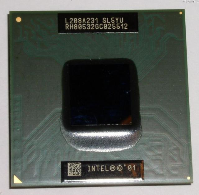 Процессор Intel SL5YU Mobile Pentium 4 - M 1.60 GHz, 512K Cache, 400 MHz FSB-SL5YU(NEW)