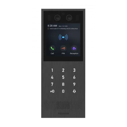 Вызывная панель Akuvox X912S, РоЕ, микрофон, динамик, 2 камеры, Mifare/EM, врезной монтаж
