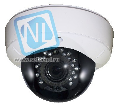 IP камера POWERTONE купольная вандалозащищенная 2Мп, c ИК подсветкой, 2.8-12мм, PoE(без 12В), аудиовх/вых, 12В выход