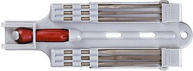 4-16055-H6, Набор ЗУБР: Надфили с пластиковой ручкой, с подвеской, 140мм, 6шт