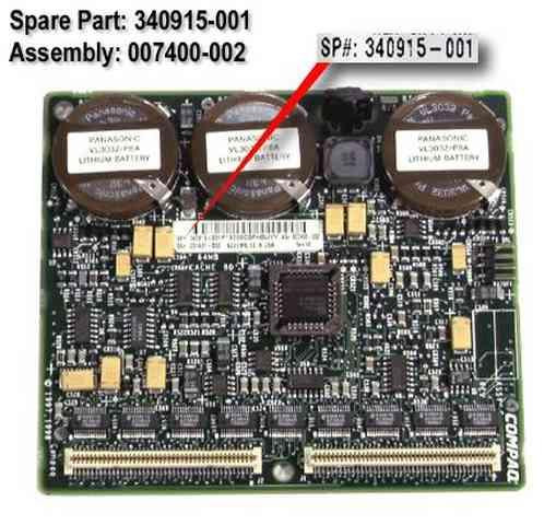Контроллер HP 340915-001 64MB battery-backed cache memory module board - Includes attached batteries.-340915-001(NEW)