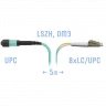 Патчкорд оптический MPO-8LC, DPX, MM 5 метров