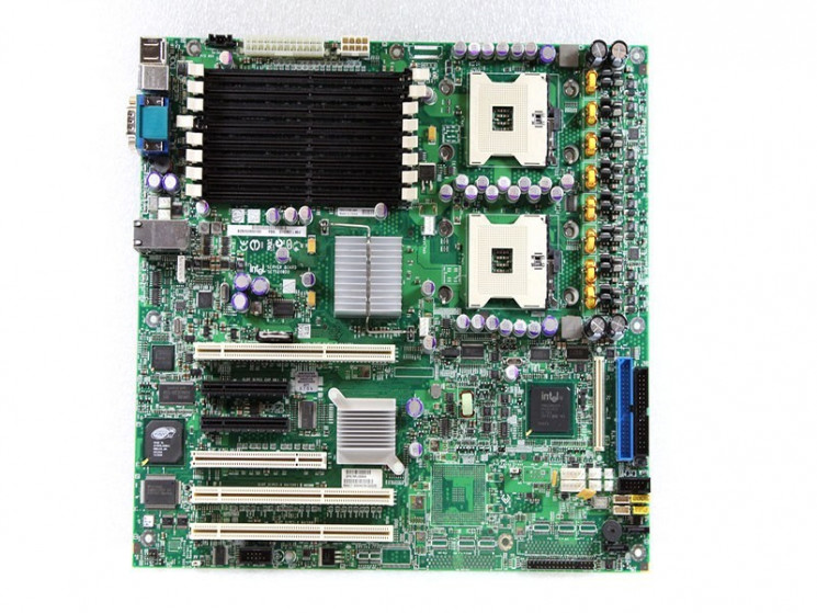 Материнская плата Intel D10351-450 iE7520 Dual s604 8DDRII 2SATA U100 2PCI-E8x 3PCI-X PCI SVGA 2xGbLAN E-ATX 800Mhz-D10351-450(NEW)