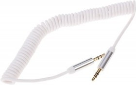 PL1029, Кабель 3.5" Jack (M) - 3.5" Jack (M) витой, 2м, белый
