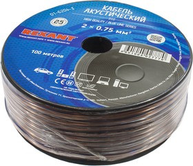 ШВПТ-М 2Х0.75, провод акустический, прозрачный, BL