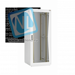 Напольный шкаф 19", 42U, стеклянная дверь, Ш600хВ2065хГ800мм, в разобранном виде, серый