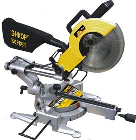 Пила торцовочная ЭНКОР Корвет-4М 1800Вт 4800об/мин круг255х30(32)х16мм гл.пропила 75мм + ЛАЗЕР