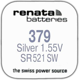 R 379 (SR 521 SW, 1.55V, 16mAh, 5.8x2.1mm)(батарейка для часов)