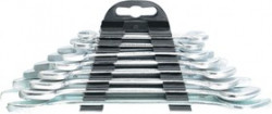 152755, Набор ключей рожковых, 6 х 22 мм, 8 шт., хромированные