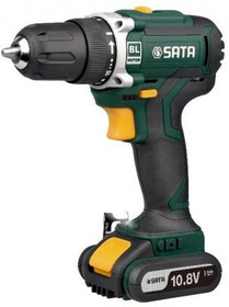 Дрель аккумуляторная SATA 51004 1600об/мин. 10.8В d13мм быстрозаж. патрон реверс комплект