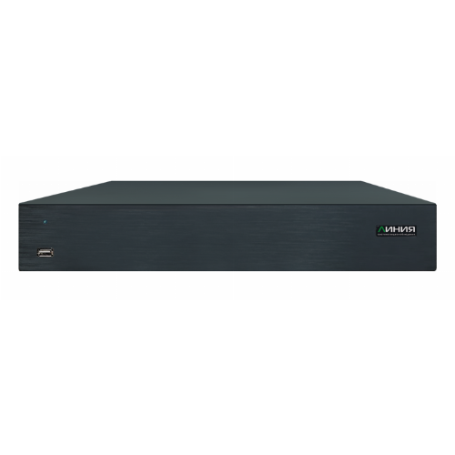 IP-видеорегистратор Линия NVR 32 H.265 для IP-видеокамер. Количество каналов: видео - 32, аудио - 32, 4HDD общим объемом до 48Тб