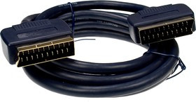 411-073, Scart- Scart 21pin, PROF 2.0м