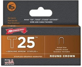 AR-256-1 , Скобы (круглые) 10мм для T25/T2025, 1000 шт.