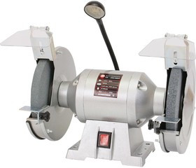 Эл. точило КАЛИБР ТЭ-200/480л Лампа. Шлифовальный круг 200х20 мм. 480 Вт