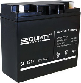 SF1217, Аккумулятор свинцовый 12В-17 Ач, 182*76*167мм