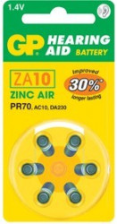 ZA10 (PR70,AC10,DA230), Элемент питания воздушно-цинковый(для слуховых аппаратов)(6шт) 1.4В
