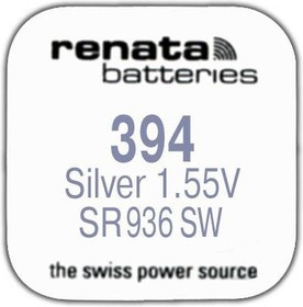 R 394 (SR 936 SW, 1.55V, 84mAh, 9.5x3.6mm)(батарейка для часов)