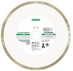 Диск алм. DISTAR 1A1R HARD CERAMICS RP25T 239215 Ф250х1.6х25.4мм сплошной по керамограниту