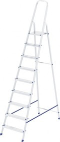 97719, Стремянка, 9 ступеней, алюминиевая, Россия