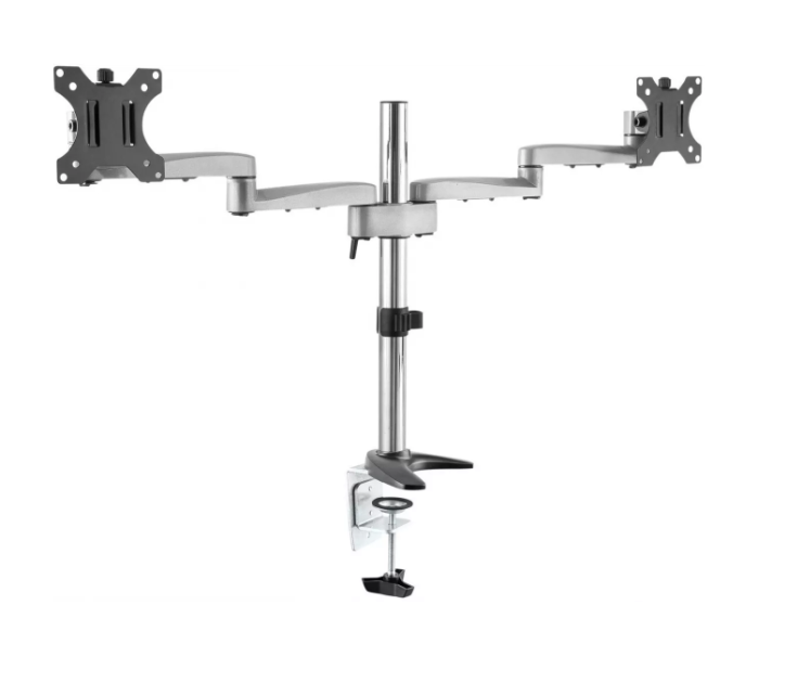 Кронштейн для мониторов Ultramounts UM 707 серебристый 13"-32" макс.8кг крепление к столешнице поворот и наклон