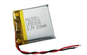 LP303030-PCM/200, Аккумулятор литий-полимерный (Li-Pol) 210(200)мАч 3.7В, с защитой, PoliCell