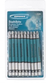 11201, Набор бит PZ2 х90, сталь S2, 10шт.