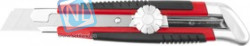 09187, Нож URAGAN с выдвижным сегментированным лезвием, двухкомп корпус, механический фиксатор, инструмента