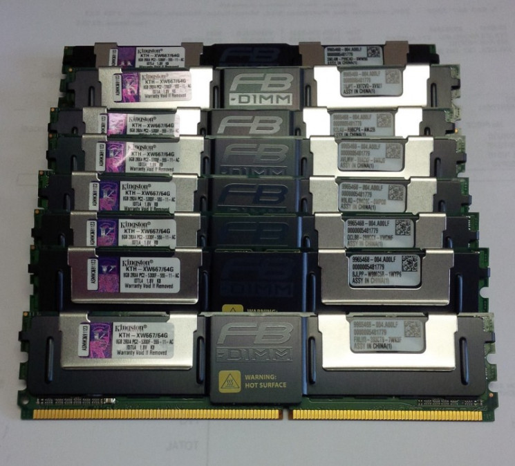 Модуль памяти Kingston KTH-XW667/64G DDR-II FBDIMM 64GB(8x8Gb) PC2-5300 667MHz FBD-KTH-XW667/64G(NEW)