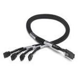 Кабель Adaptec 2236700-R ACK-INT-mSASx4-to-4SATA-1M (2236700), 100см., 32pin (SFF-8087) - 4xSATA-2236700-R(NEW)