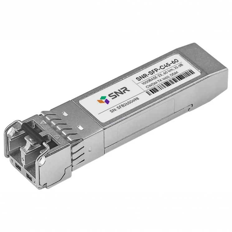 Модуль SFP CWDM оптический, дальность до 60км (25dB), 1450нм