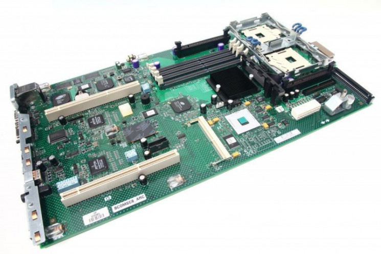 Материнская плата HP 305439-001 ServerWorks GC-SL Dual s604 4DDR UW160SCSI U100 2PCI-X SCSI 2GbLAN Video ATX 1U 533Mhzfor DL360G3-305439-001(NEW)